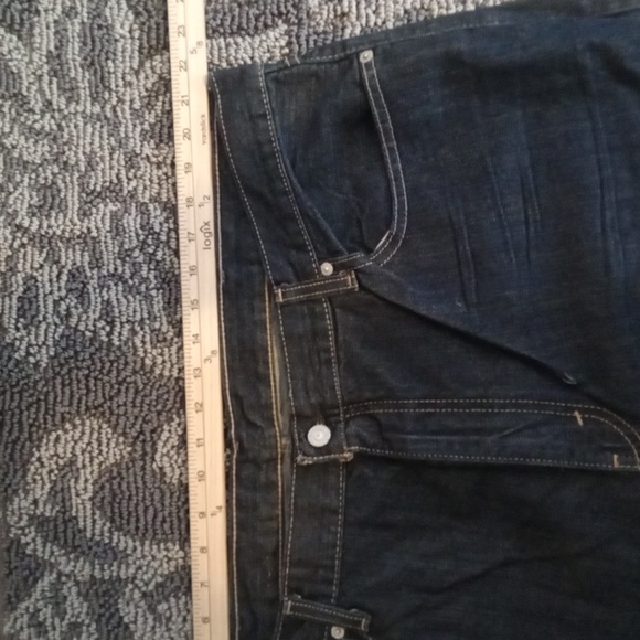 Levi's Blue Straight Jeans Classic Style Dark Blue Mens Size 42 - Picture 7 of 10